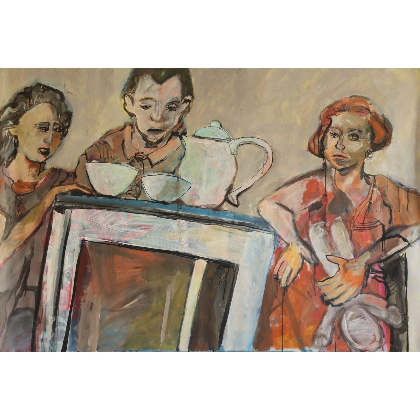 At the breakfast table, 2006
