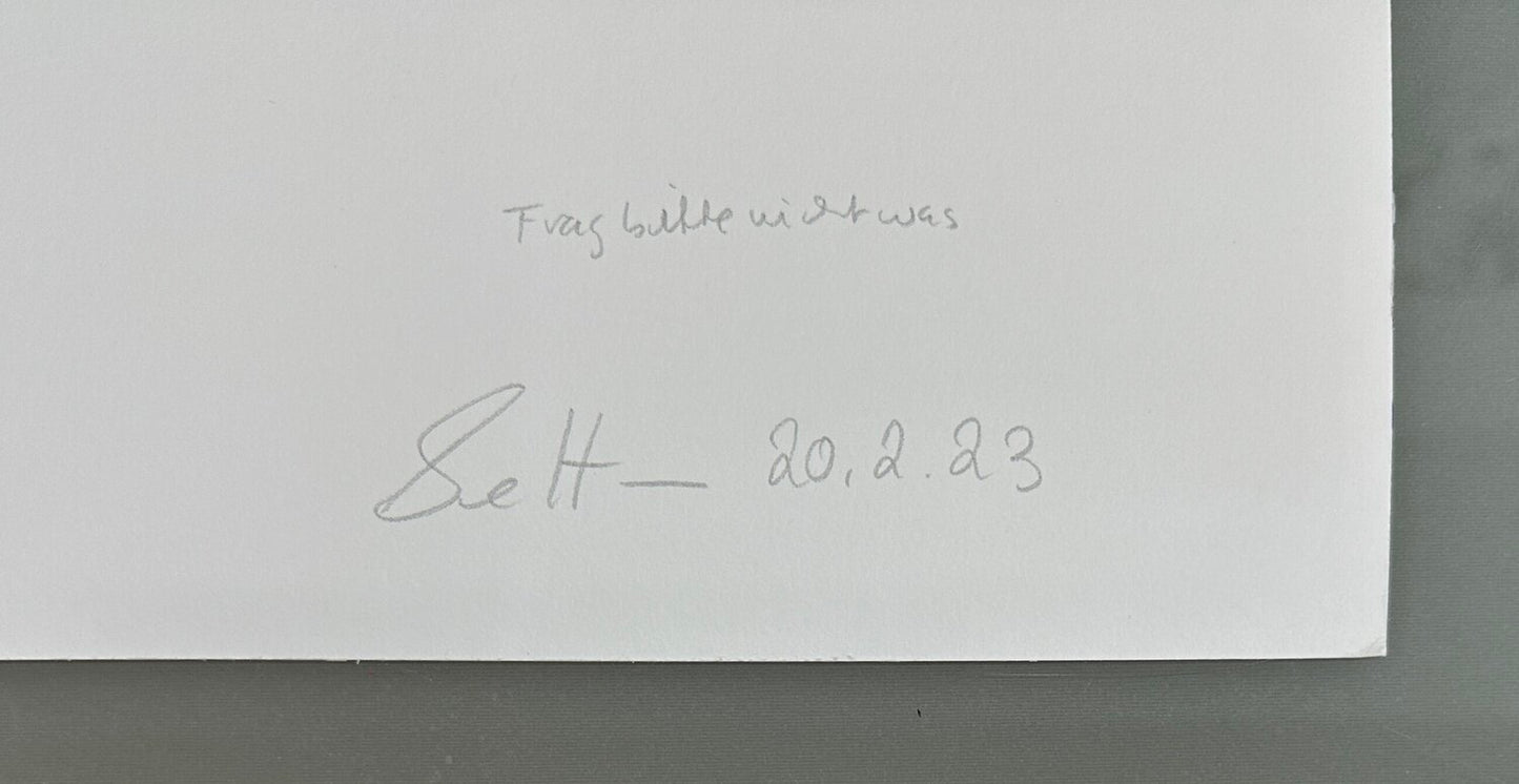 Frag mich bitte nicht was - Cut Out inspiriert von Mascha Koléko, 2023