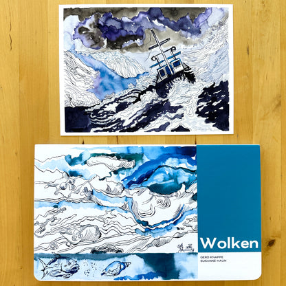 Edition “Sturmwarnung” (Kunstdruck) und WOLKEN, limitiert und signiert